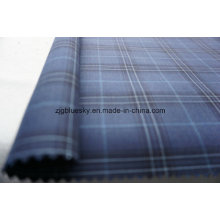 Check Blue Wool Fabric for Suit